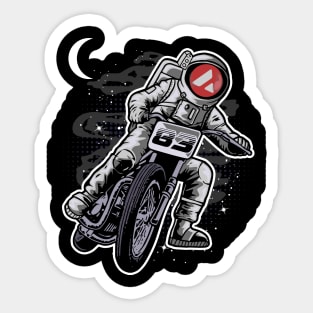 Astronaut Motorbike Avalanche AVAX Coin To The Moon Crypto Token Cryptocurrency Wallet Birthday Gift For Men Women Kids Sticker